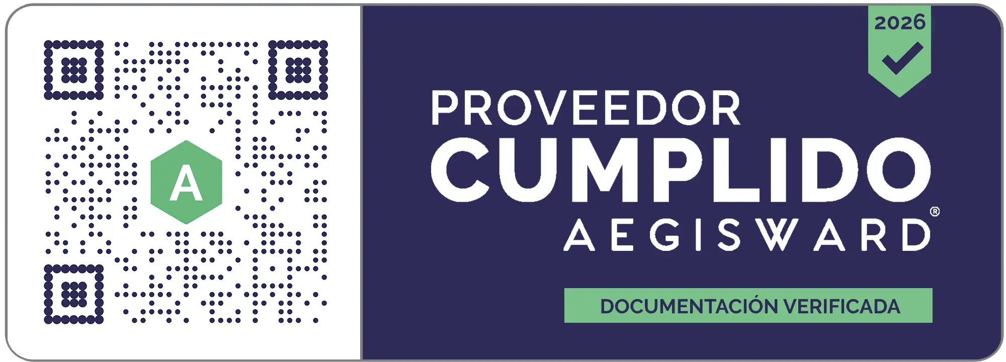 proveedor cumplido insignia